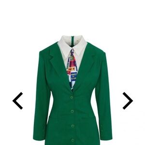 Fashion Brand Company Green Blazer Dress with tie